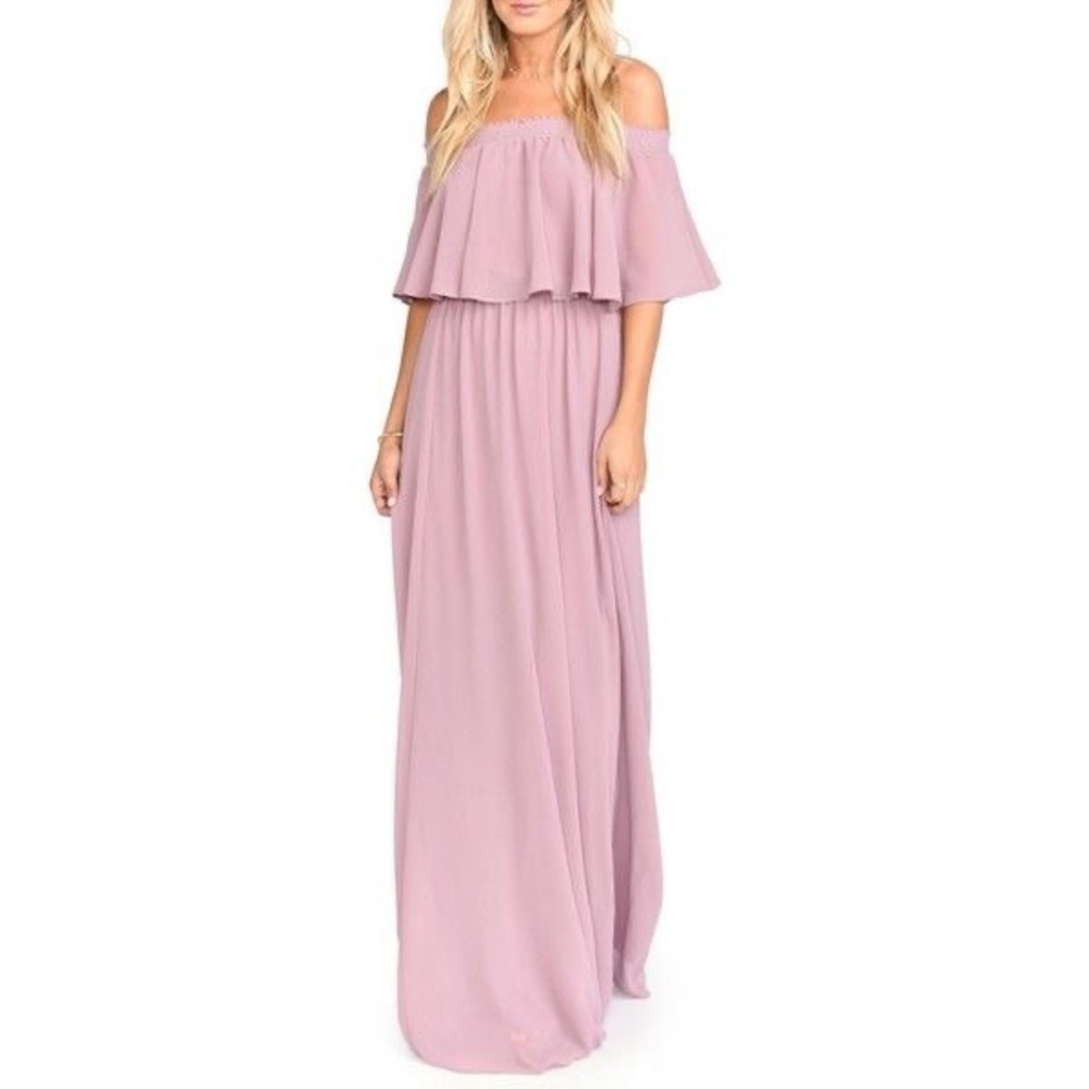 Hacienda Convertible Gown In Antique Rose Chiffon